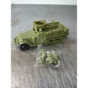 CTS 1/32 WWII American Half Track Tank Vehicle With Figures Guns Plastic